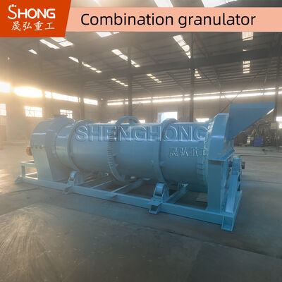 Granulador de Tambor com Agitação para Fertilizante Orgânico com 90% de Taxa de Granulação, 20%-40% de Umidade da Alimentação e 100% de Conteúdo Orgânico