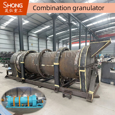Granulador de fertilizantes orgânicos para materiais úmidos 20-40% de umidade
