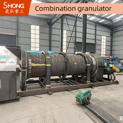 Máquina de granulação de fertilizantes orgânicos de aço carbono de 8 toneladas por hora para resíduos animais