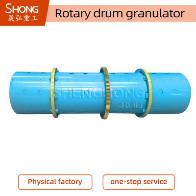 Granulador de tambor rotativo 1-3t/h Capacidade Construção de aço carbono com orientação de instalação de engenheiro para fertilizante composto NPK