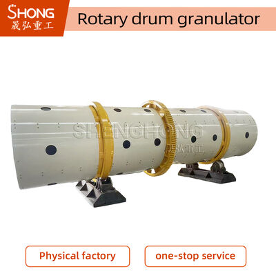 Granulador de tambor 12T/H Capacidade para grânulos em forma de bola e máquina de granulação de fertilizantes resistentes à corrosão