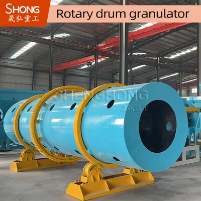 Granulador de tambor rotativo de aço carbono com capacidade de 5-8 T/H e orientação de instalação do engenheiro para granulação de fertilizantes