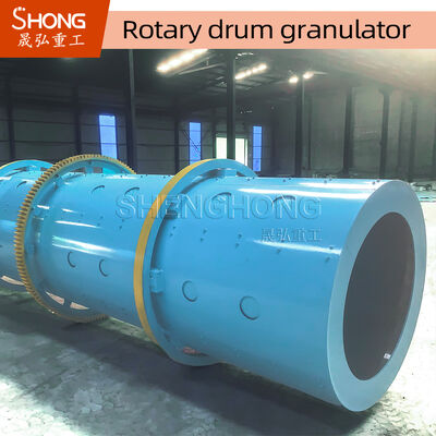 Granulador de tambor rotativo de aço carbono com capacidade de 8 t/h e velocidade de 11,5 r/min para fertilizantes orgânicos NPK