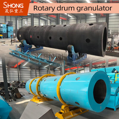 Granulador Rotativo de Tambor Profissional em Aço Carbono/Aço Inoxidável 11.5r/min 5-8t/h Máquina Granuladora de Fertilizantes