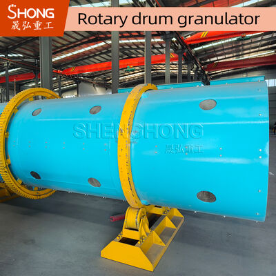 Granulador de tambor rotativo de aço carbono para granulação de fertilizantes com capacidade de 5-10 toneladas/hora e resistência à corrosão