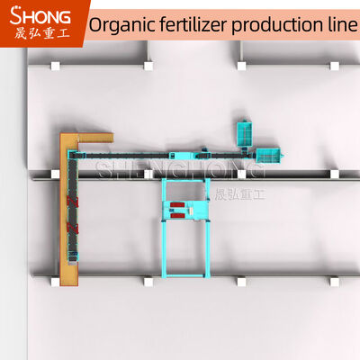 20.000–30.000 TPY Granulador de Pino de Agitação de Aço Carbono Planta de Fertilizante Orgânico com Capacidade de 1-20 Toneladas/Hora e 12 Meses de Garantia