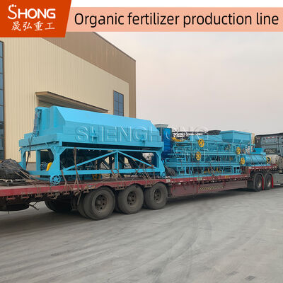 Linha de produção de fertilizantes orgânicos de fácil manutenção com método de granulação úmida e baixo consumo de energia