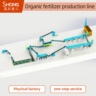 Instalação de transformação de fertilizantes orgânicos com capacidade de 1 a 20 toneladas/hora para a conversão de resíduos de alta qualidade e agricultura sustentável