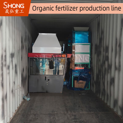 Linha de produção de fertilizantes orgânicos de alta produtividade com baixo consumo de energia e tecnologia de granulação de fermentação