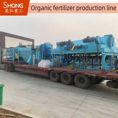 Linha de produção de fertilizantes orgânicos de 1 a 20 toneladas/hora com fermentação e granulação para baixo consumo de energia