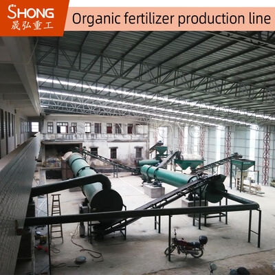 Linha de produção de fertilizantes orgânicos certificada ISO 1-20 toneladas/hora com fermentação e granulação