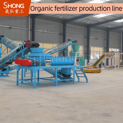 Linha de produção de fertilizantes orgânicos com máquina de granulação de dentes de agitação para grânulos de forma redonda com umidade inferior a 10% e capacidade de 1 a 20 mil toneladas/ano