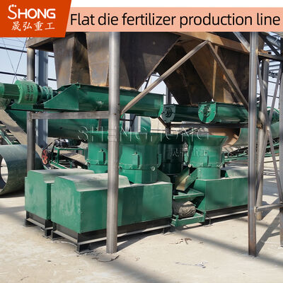 10Linha de produção de fertilizantes orgânicos de extrusão por extrusão de plástico com diâmetro de pellets de 3 a 10 mm
