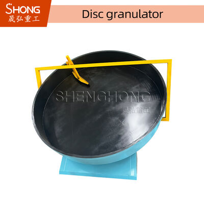Granulador de disco de fertilizante orgânico com estrutura de arco circular, material de ferro forte e ângulo de disco ajustável