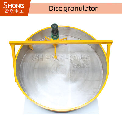 Granulador de disco de aço carbono para fertilizantes orgânicos com grânulos em forma de esfera e capacidade de 0,3-6 toneladas/hora