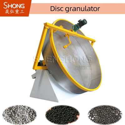 Granulador de disco em forma de esfera 0,3-6 toneladas/hora Capacidade Granulador de fertilizantes orgânicos de aço carbono