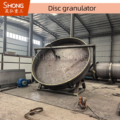Granulador de fertilizantes compostos em disco com 90% de grânulos qualificados, com raspadores sem motor e com motor e inclinação do disco ajustável