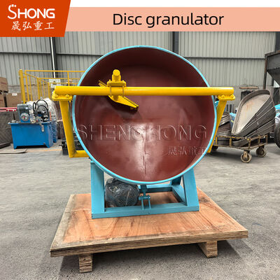 Granulador de disco de 6 t/h para grânulos em forma de esfera com inclinação de disco ajustável
