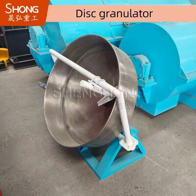 Pelletizador granulador de disco 1-2t/H com taxa de granulação de 93% e tensão de 380V para produção de fertilizantes orgânicos