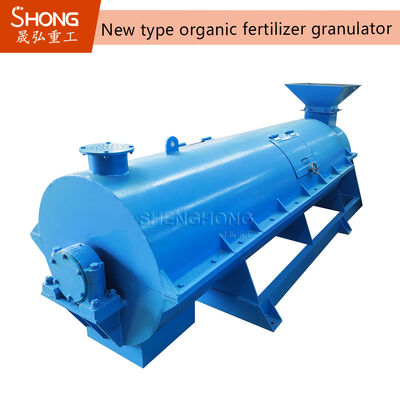 Granulador de fertilizante orgânico azul personalizado com 100% de conteúdo orgânico e 98% de taxa de formação