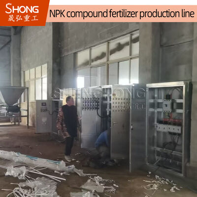 Contido de matéria orgânica ≥ 30% Linha de produção de fertilizantes NPK com capacidade de 1-2 toneladas por hora e granulação em rolos duplos