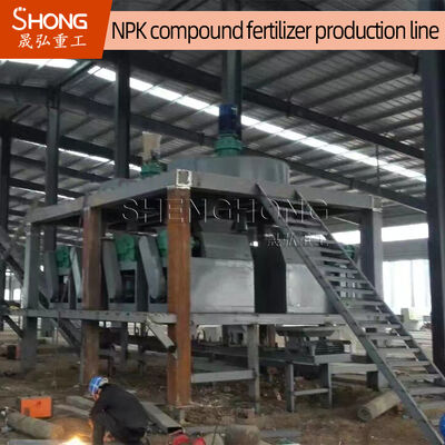 Linha de produção de fertilizantes NPK de 5 t/h de capacidade para matéria-prima em pó químico com tensão de 380 V