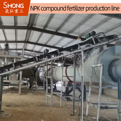 Linha de produção de fertilizantes NPK de processo seco com capacidade de 5-100 T/H para grânulos ovais