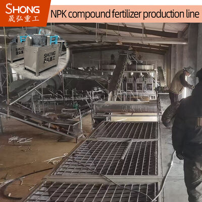 Linha de produção de fertilizantes de sulfato de potássio com capacidade de 5 a 6 toneladas por hora Material de aço carbono para grânulos de forma oval