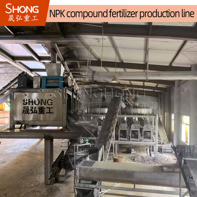 Linha de produção de fertilizantes compostos de tensão de 380 V, com instalação guiada por engenheiro