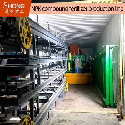 Linha de produção de fertilizantes NPK com taxa de granulação de 95%, projeto de eficiência energética de 45 kWh/tonelada e sistema de controlo PLC totalmente automatizado