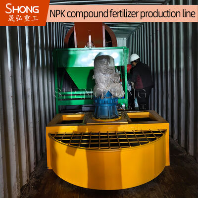 Linha de produção de fertilizante NPK de extrusão de rolo duplo de 3-4 toneladas por hora com potência de 22kw para grânulos de formato oval