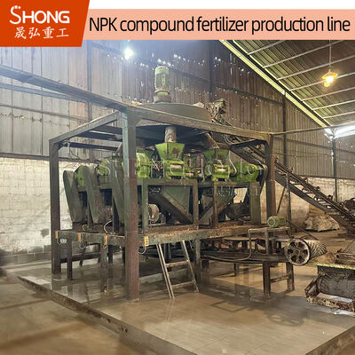 Linha de produção de fertilizantes NPK de alta taxa de granulação com controle completo do PLC e baixo consumo de energia