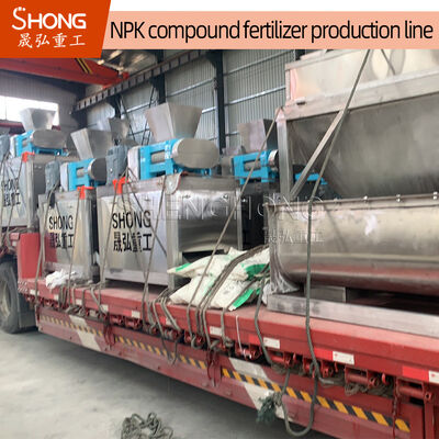Linha de produção de fertilizantes NPK de 380 V com um projeto ecológico e alto teor de matéria orgânica