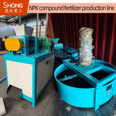 50,000 toneladas por ano Linha de produção de fertilizantes NPK certificada ISO/CE/BV com máquina de granulação seca 380V