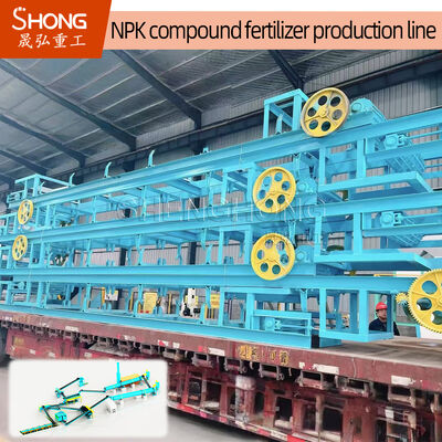 Tipo seco linha de produção de fertilizante NPK com grânulo de formato oval e poder 380v