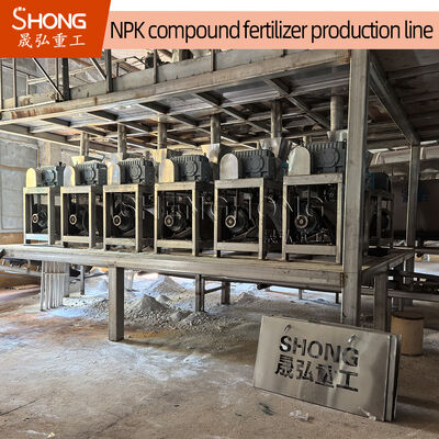 Linha de produção de fertilizantes compostos de ureia controlada por PLC para fábrica de grânulos de 2 mm