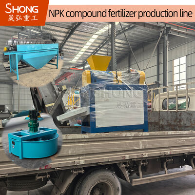 Linha de produção de fertilizantes compostos personalizados com material de revestimento de polímeros e diâmetro de grânulos de 4 mm com sistema de controle PLC