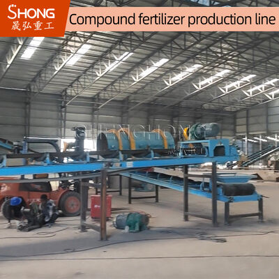 Linha de produção de fertilizantes compostos NPK de 5 t/h de capacidade com taxa de granulação de 70% e tensão de 380 V