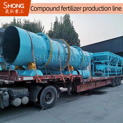 Linha de produção de fertilizantes NPK de 2-4 mm com tecnologia de processo seco e teor de matéria orgânica de 30%