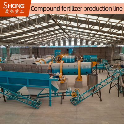 Linha de produção de fertilizantes NPK de 90% de nutrientes totais com tamanho de grânulos de 2-4 mm e teor de umidade ≤ 2%