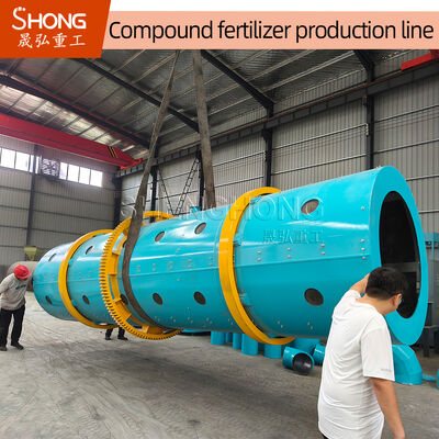 Planta de fabricação de fertilizantes NPK com capacidade de 10-12 toneladas por hora para grânulos em formato de bola e linha de produção de fertilizantes compostos resistentes à corrosão