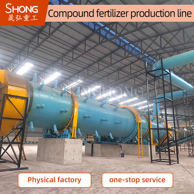Linha de produção de fertilizantes NPK de 5 t/h, capacidade 380 V, com instalação guiada por engenheiro