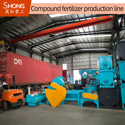 Planta de produção de fertilizante composto de tambor rotativo com 12 meses de garantia para partículas esféricas 1-3mm Máquina de fabricação de grânulos de fertilizante NPK de alta eficiência