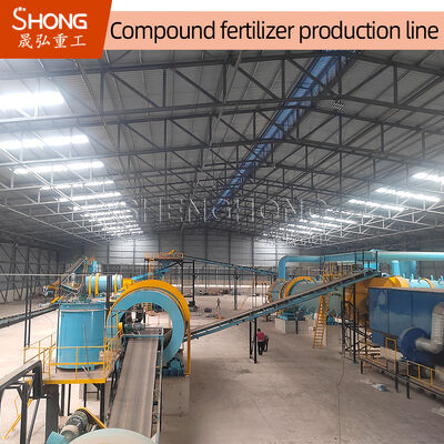 Máquina de granulação de tambor rotativo de 3-4 toneladas por hora para grânulos em forma de bola na linha de produção de fertilizantes compostos de aço carbono
