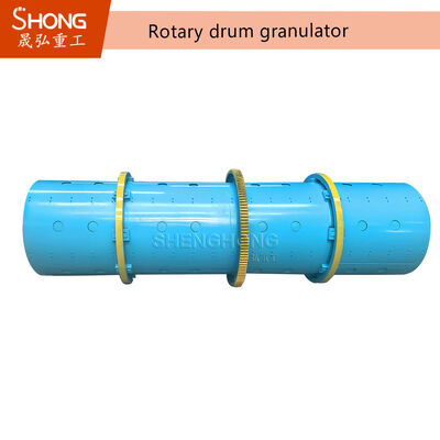 Máquina granuladora de tambor rotativo com estrutura de aço durável para operação contínua estável e capacidade de 1-30 T/H