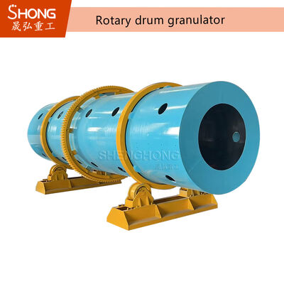 Granulador de tambor rotativo para fertilizante orgânico com 95% de taxa de granulação, 1-10 mm de tamanho de pellets e construção de aço carbono