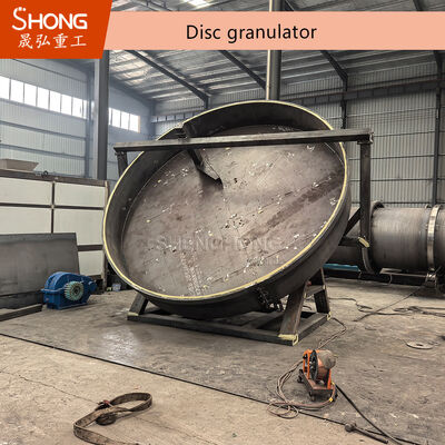 Disc Pelletizer Machine for Organic Fertilizer with 1-20 Tons per Hour Capacity and Round Granules 380V/50Hz