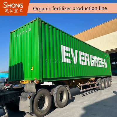 Linha de produção de fertilizantes de composto de aço carbono de dimensão personalizada com 37-220kw de potência para fabricação de fertilizantes orgânicos