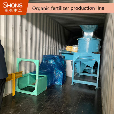 Linha de produção de fertilizantes orgânicos certificada ISO com capacidade de 10-12 t/h e taxa de granulação > 98%