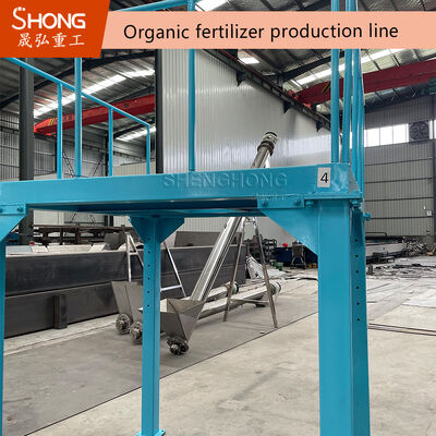 Linha de produção de fertilizantes orgânicos de aço carbono com capacidade de 12-15 t/h para granulação de fertilizantes por vários processos